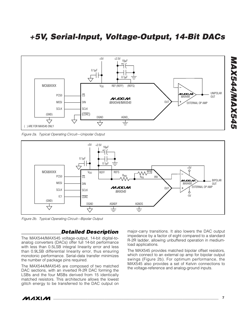 Detailed description | Rainbow Electronics MAX545 User Manual | Page 7 / 12
