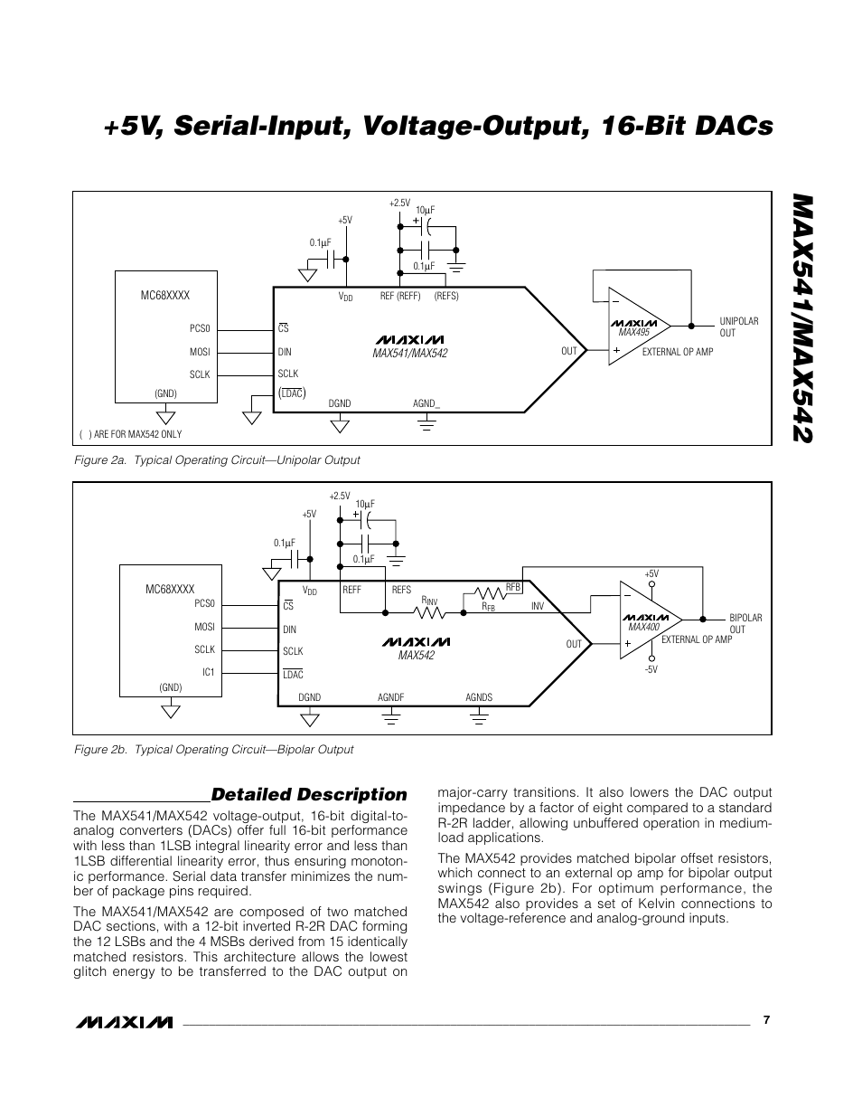 Detailed description | Rainbow Electronics MAX542 User Manual | Page 7 / 12