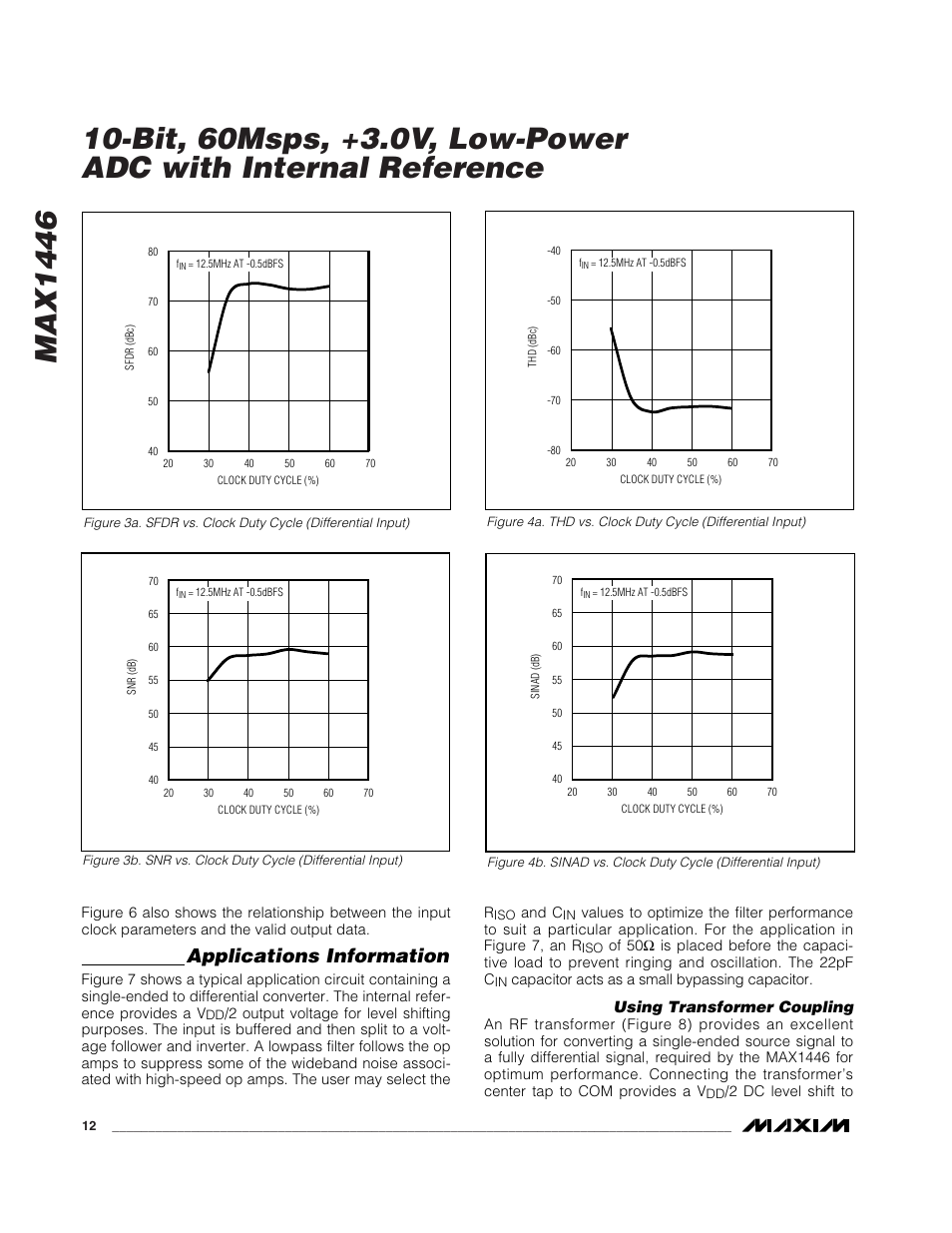 Applications information | Rainbow Electronics MAX1446 User Manual | Page 12 / 16