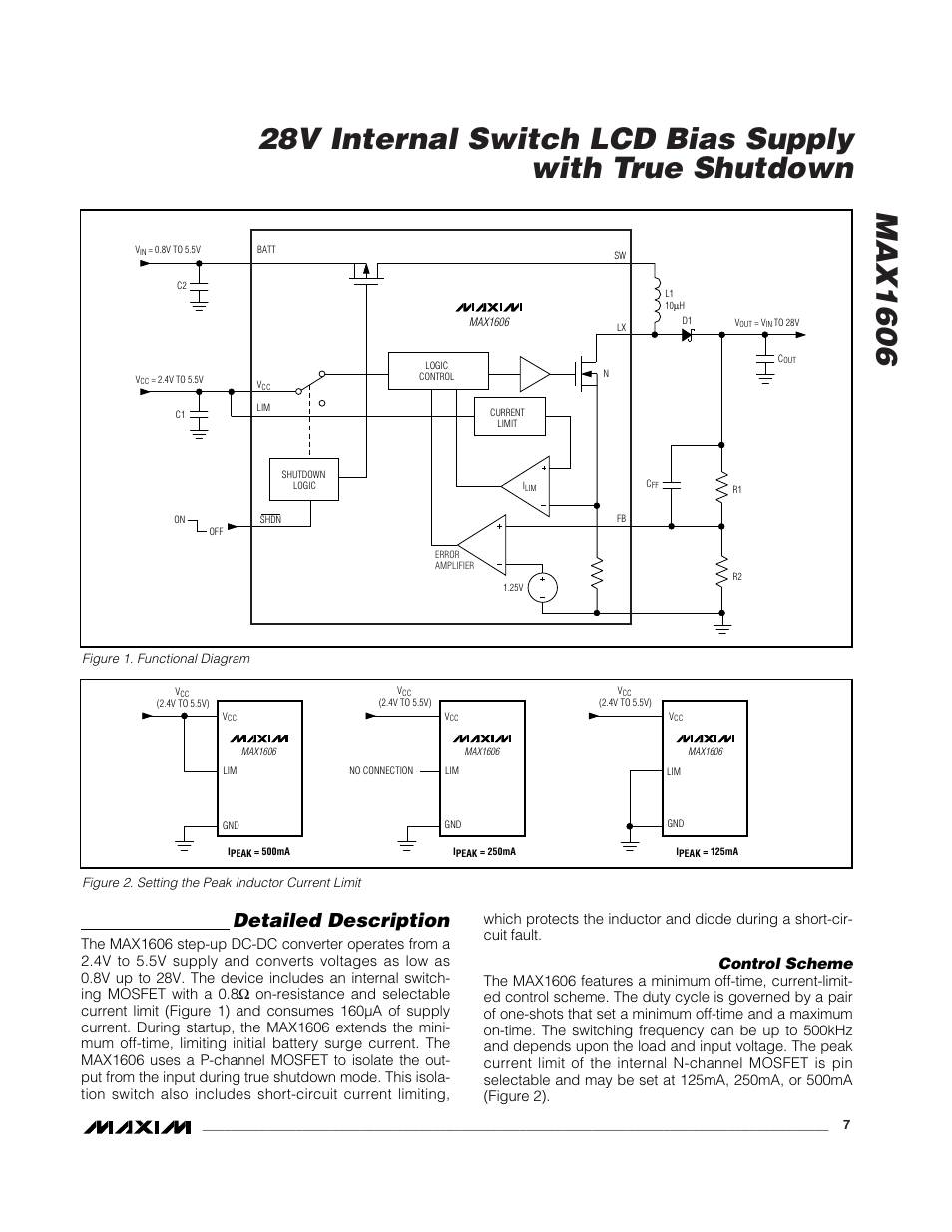 Detailed description, Control scheme | Rainbow Electronics MAX1606 User Manual | Page 7 / 10