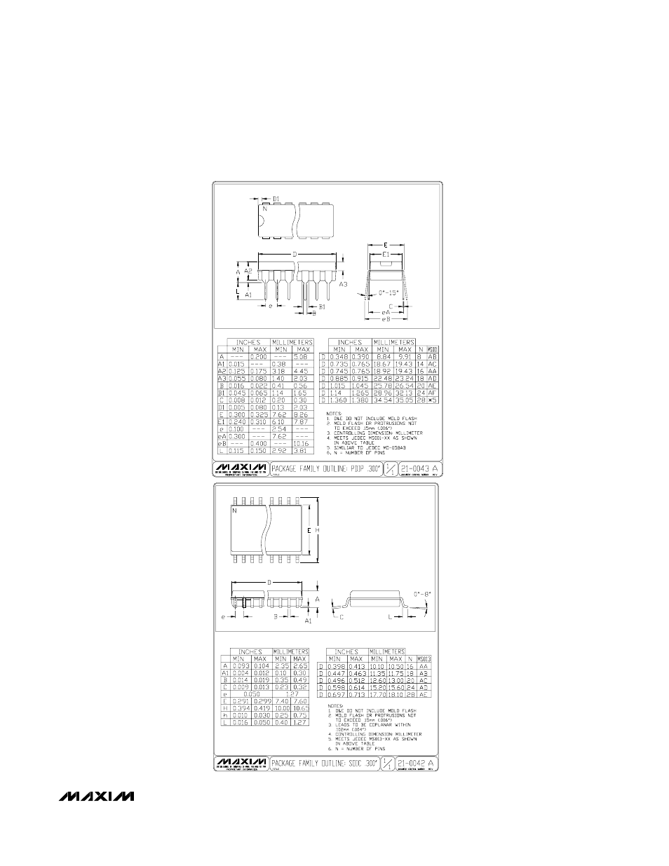 Package information | Rainbow Electronics MAX111 User Manual | Page 23 / 24