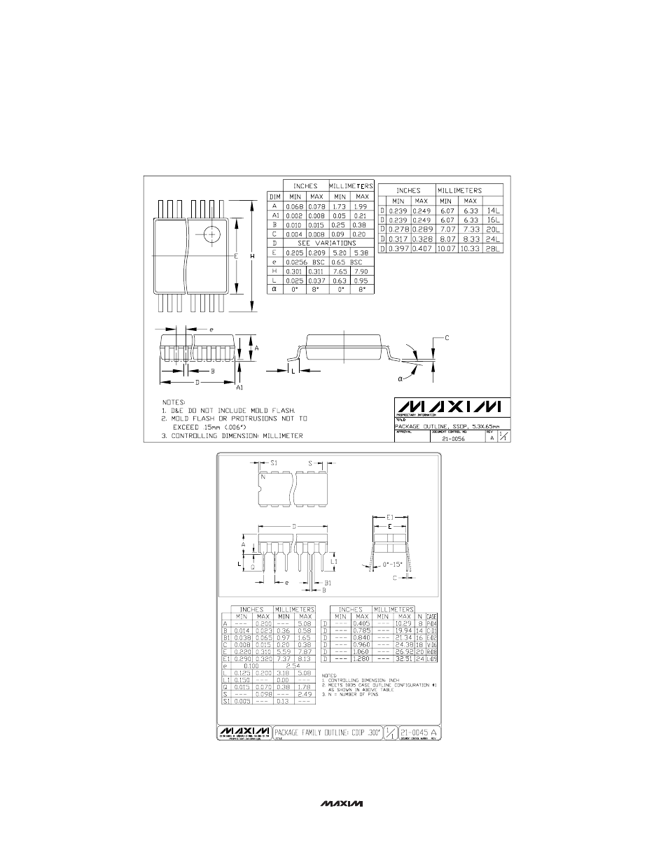 Package information (continued) | Rainbow Electronics MAX111 User Manual | Page 24 / 24