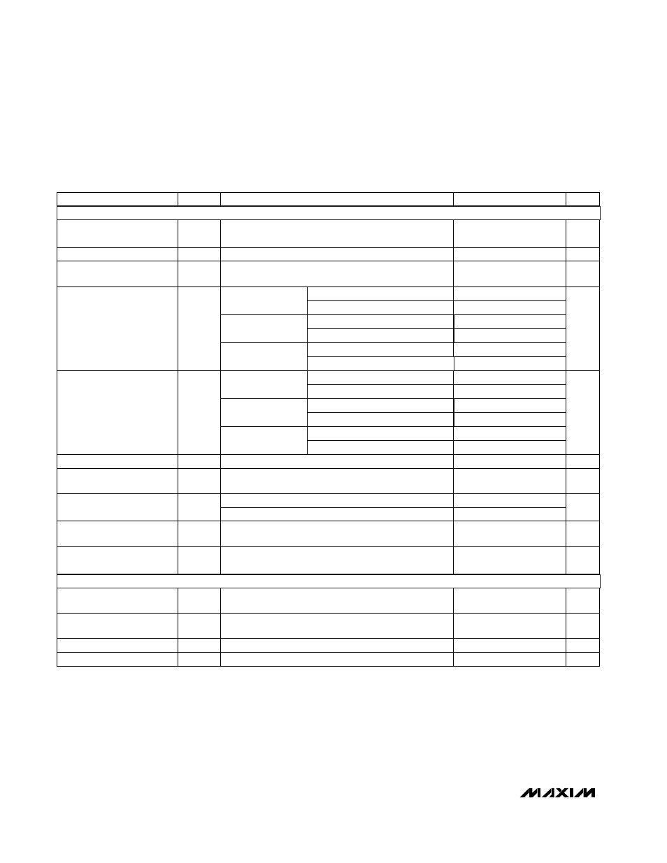 Electrical characteristics—max111 | Rainbow Electronics MAX111 User Manual | Page 4 / 24