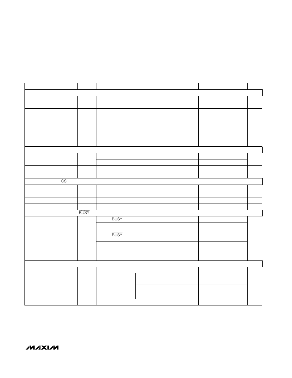 Electrical characteristics—max111 (continued) | Rainbow Electronics MAX111 User Manual | Page 5 / 24