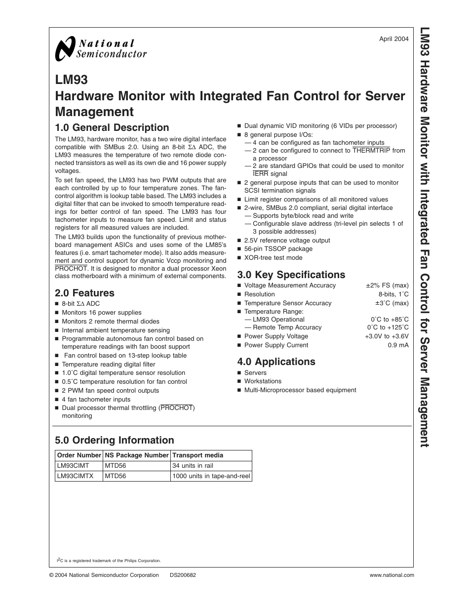 Rainbow Electronics LM93 User Manual | 92 pages