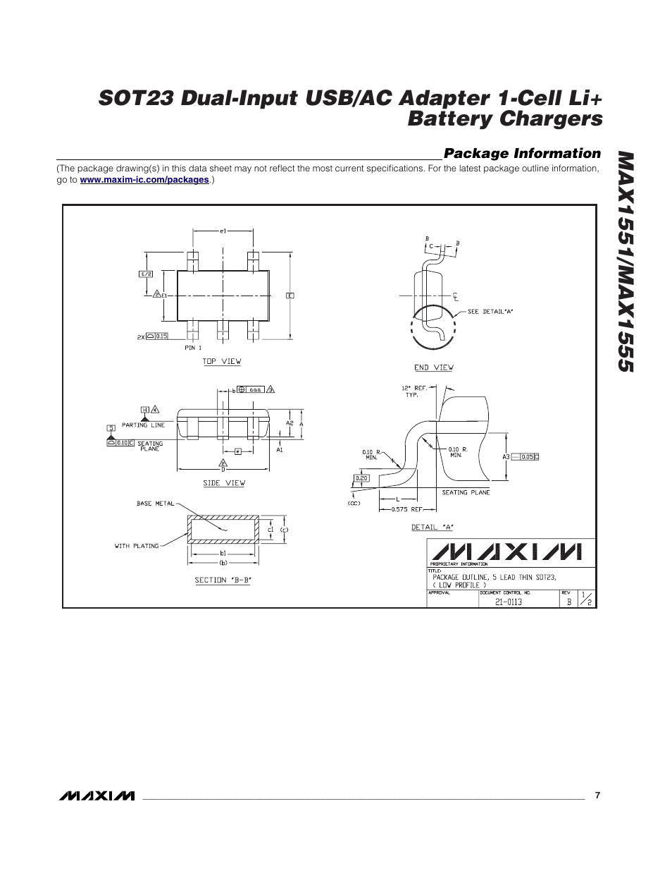 Rainbow Electronics MAX1555 User Manual | Page 7 / 8