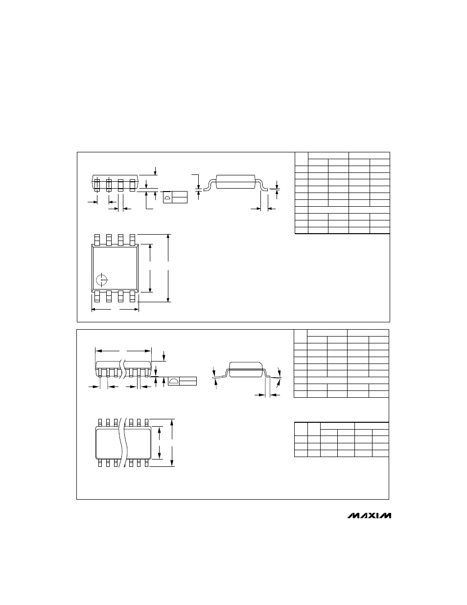 Package information, Narrow so small-outline package (0.150 in.), Pin µ max micromax small outline package | Rainbow Electronics MAX859 User Manual | Page 12 / 12