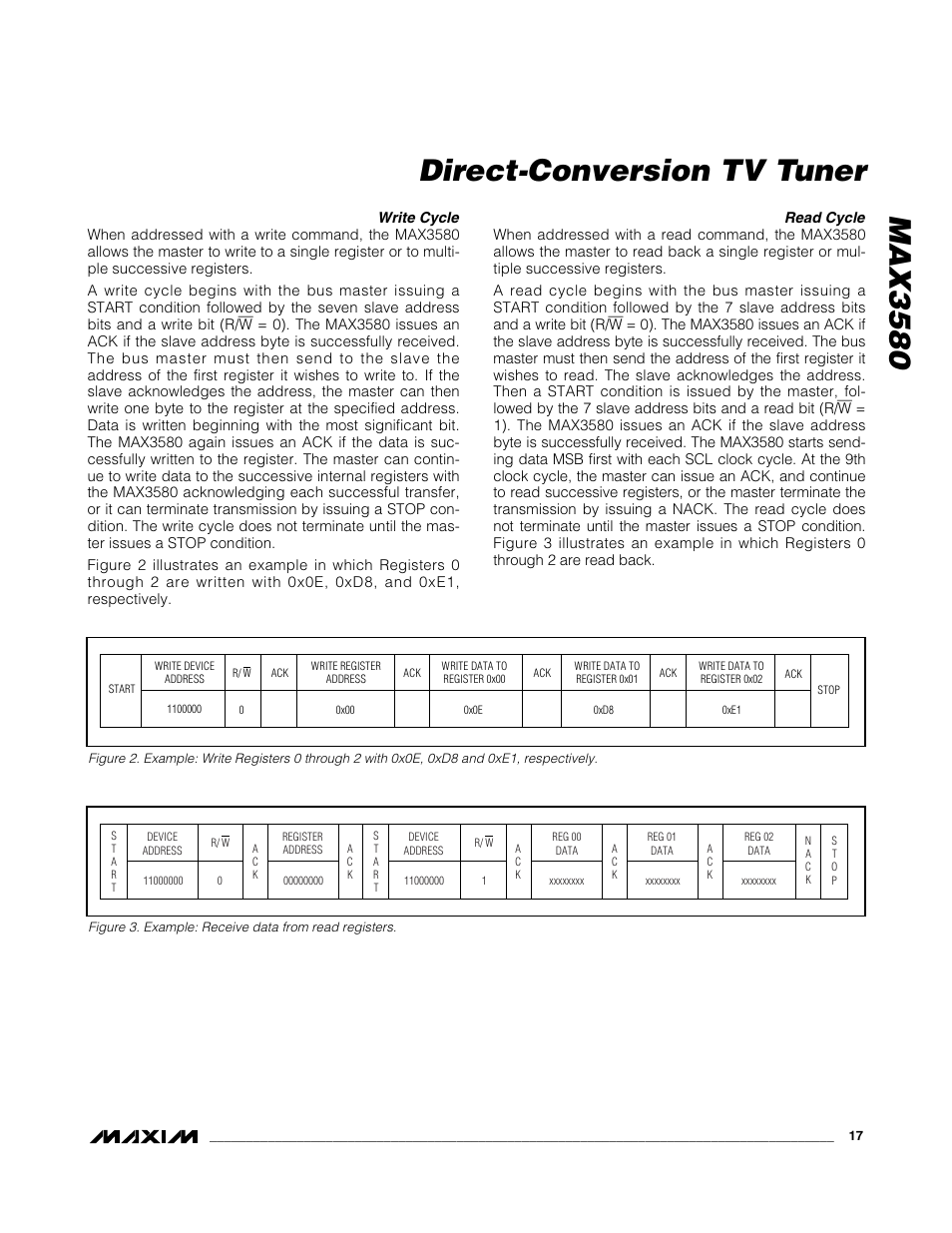 Max3580 direct-conversion tv tuner | Rainbow Electronics MAX3580 User Manual | Page 17 / 21
