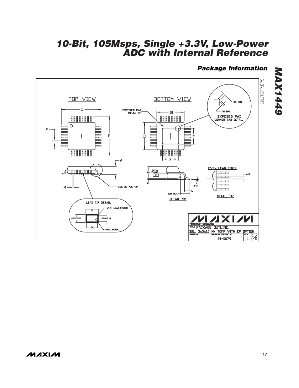 Rainbow Electronics MAX1449 User Manual | Page 17 / 18