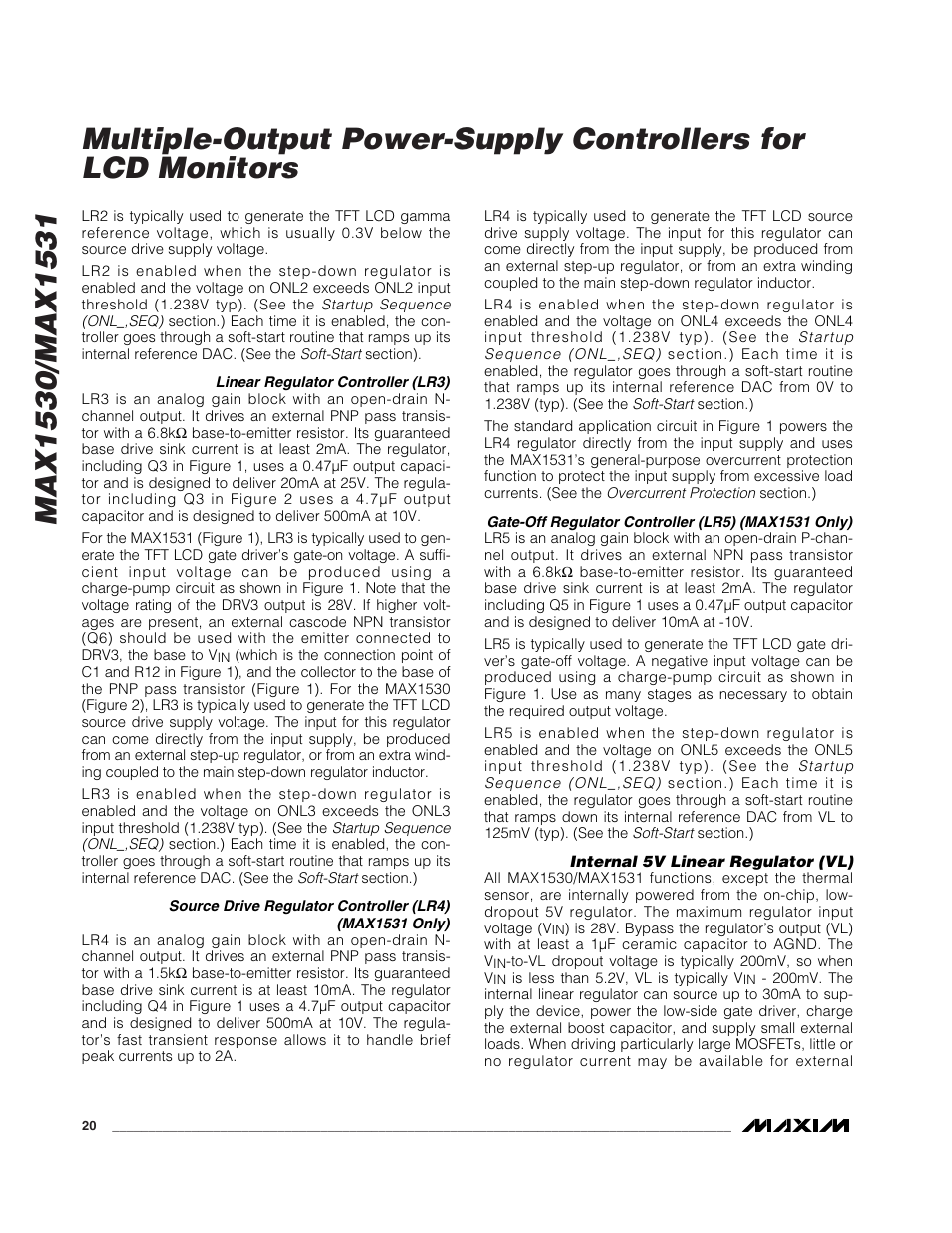 Rainbow Electronics MAX1531 User Manual | Page 20 / 33