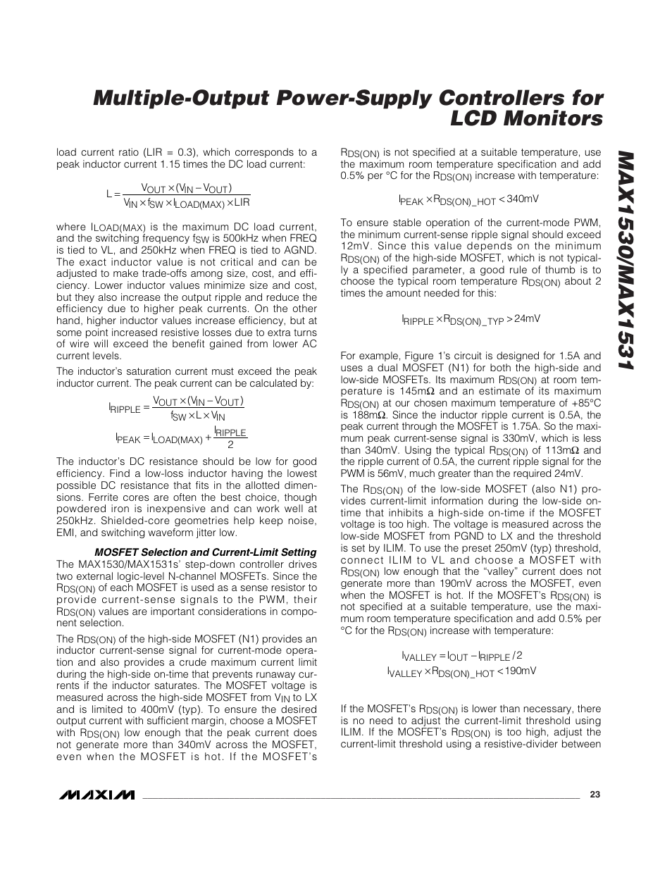 Rainbow Electronics MAX1531 User Manual | Page 23 / 33