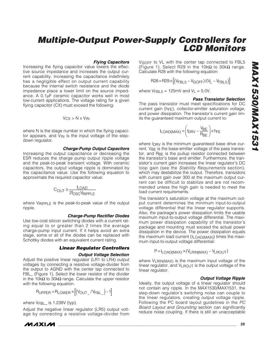 Rainbow Electronics MAX1531 User Manual | Page 29 / 33