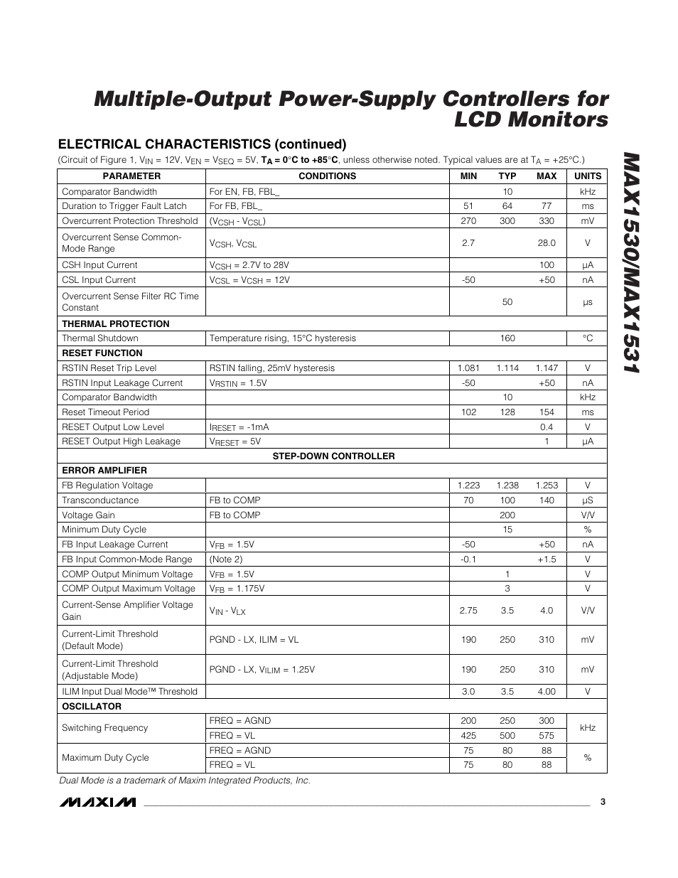 Rainbow Electronics MAX1531 User Manual | Page 3 / 33