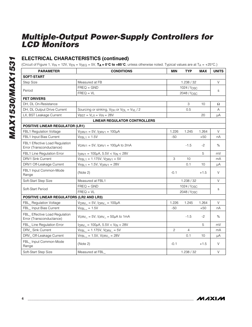 Rainbow Electronics MAX1531 User Manual | Page 4 / 33