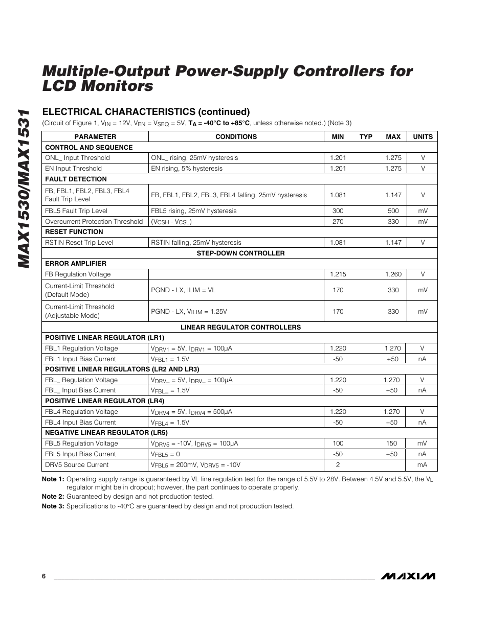 Rainbow Electronics MAX1531 User Manual | Page 6 / 33