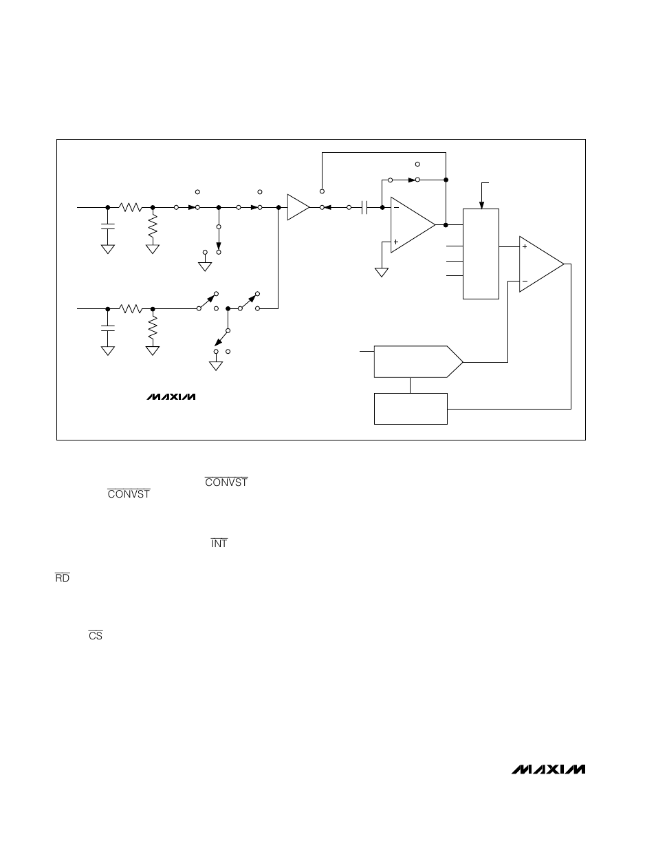 Input bandwidth, Analog input range and input protection, Track/holds | Rainbow Electronics MAX126 User Manual | Page 8 / 16