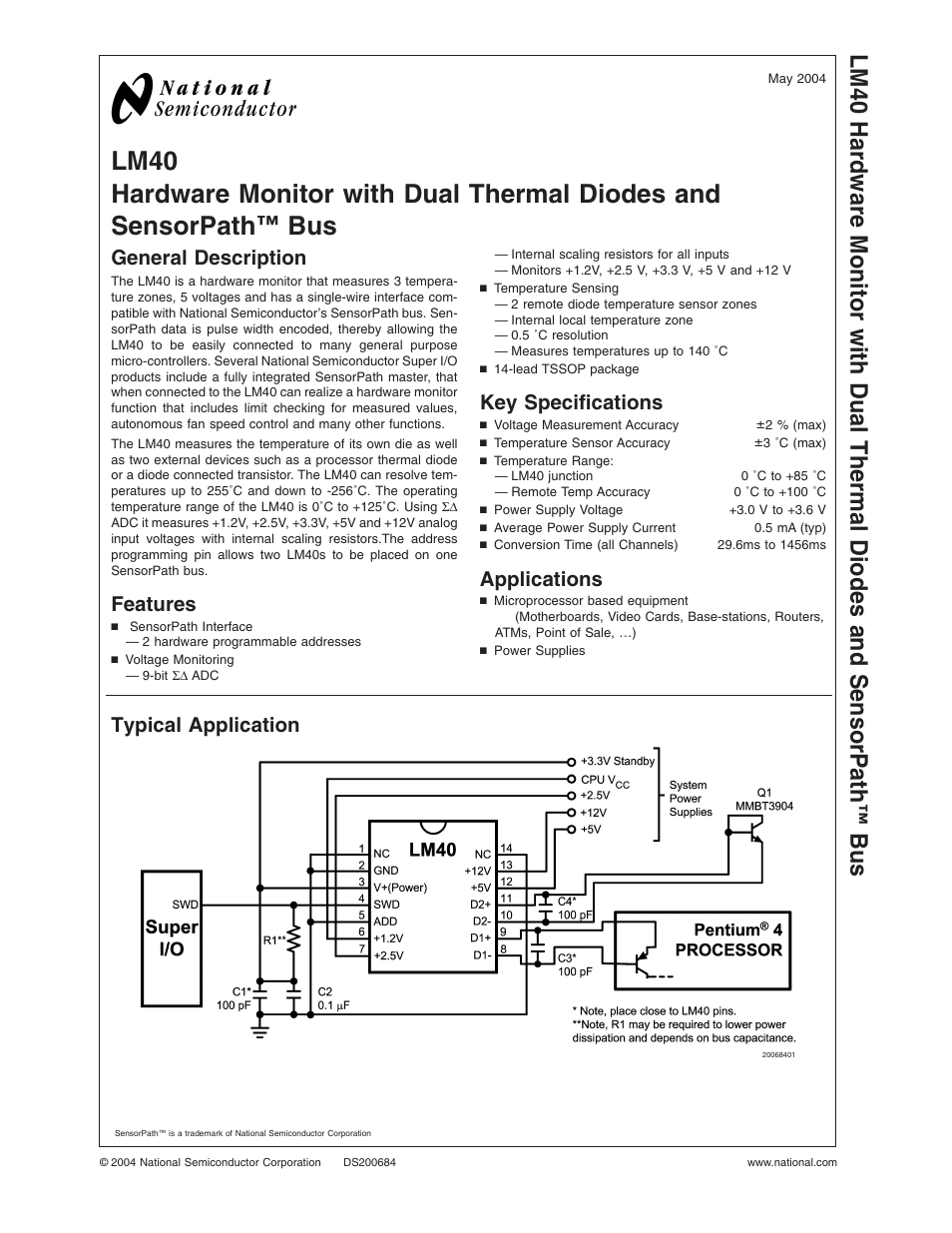 Rainbow Electronics LM40 User Manual | 27 pages