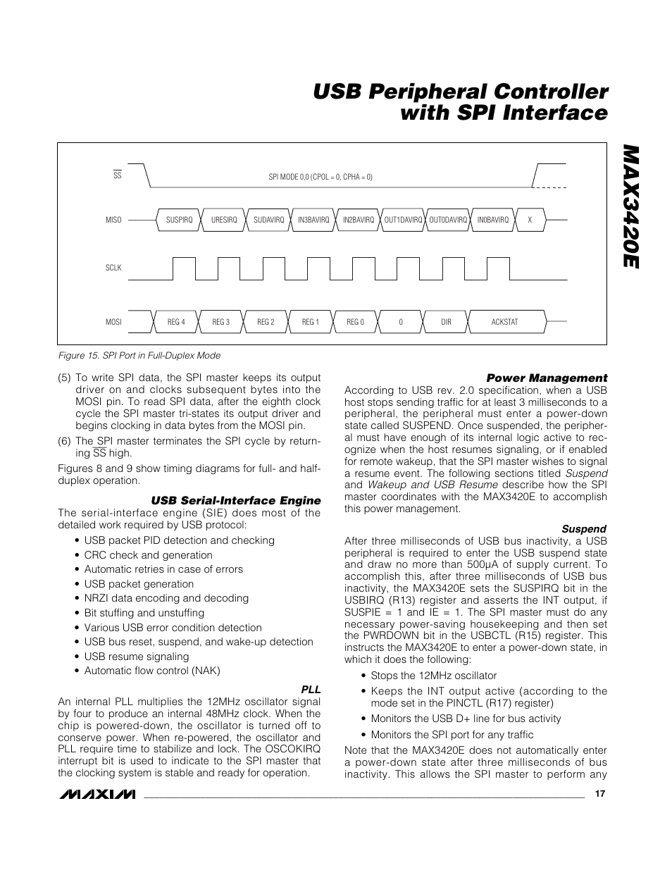 Rainbow Electronics MAX3420E User Manual | Page 17 / 23