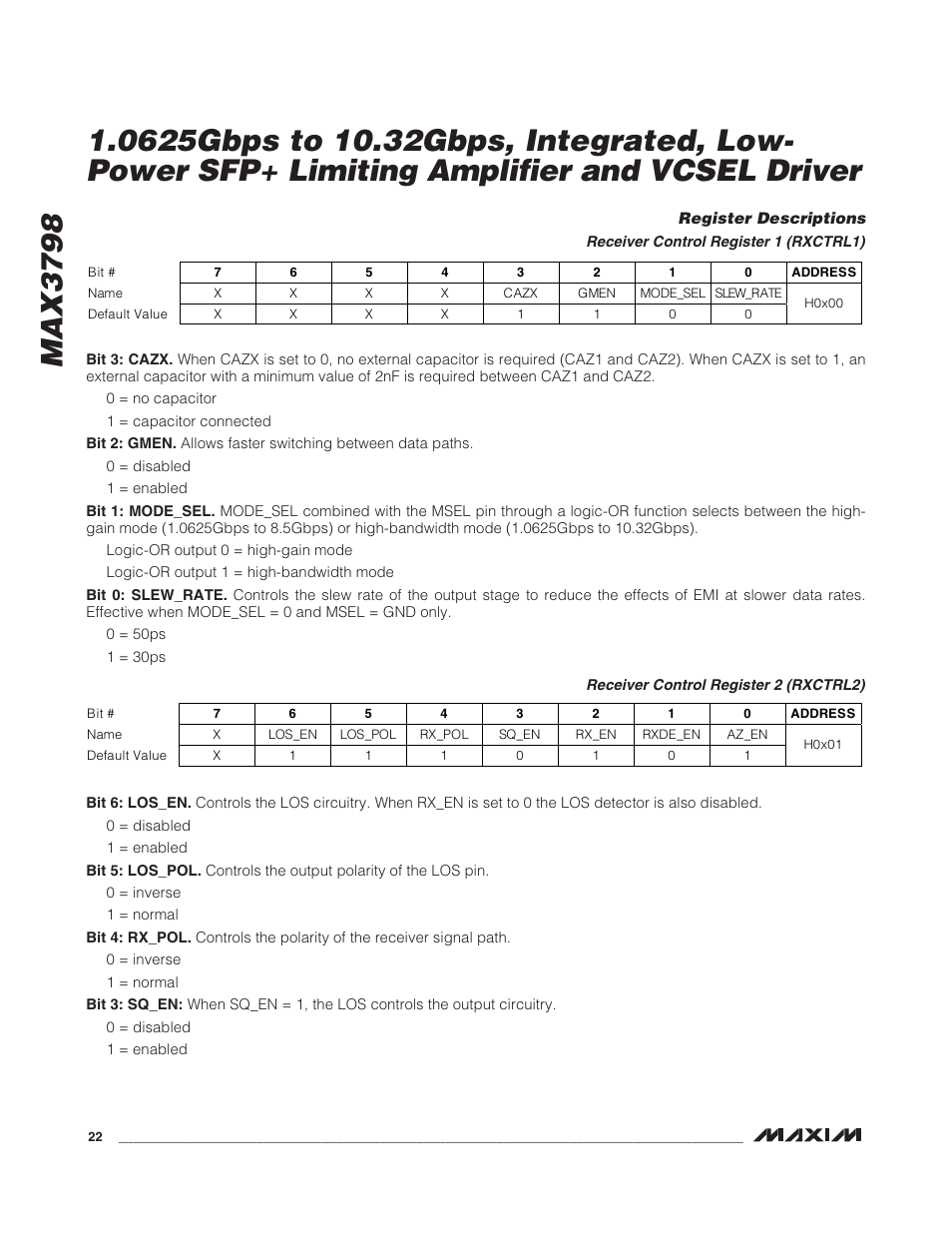 Max3798 | Rainbow Electronics MAX3798 User Manual | Page 22 / 35