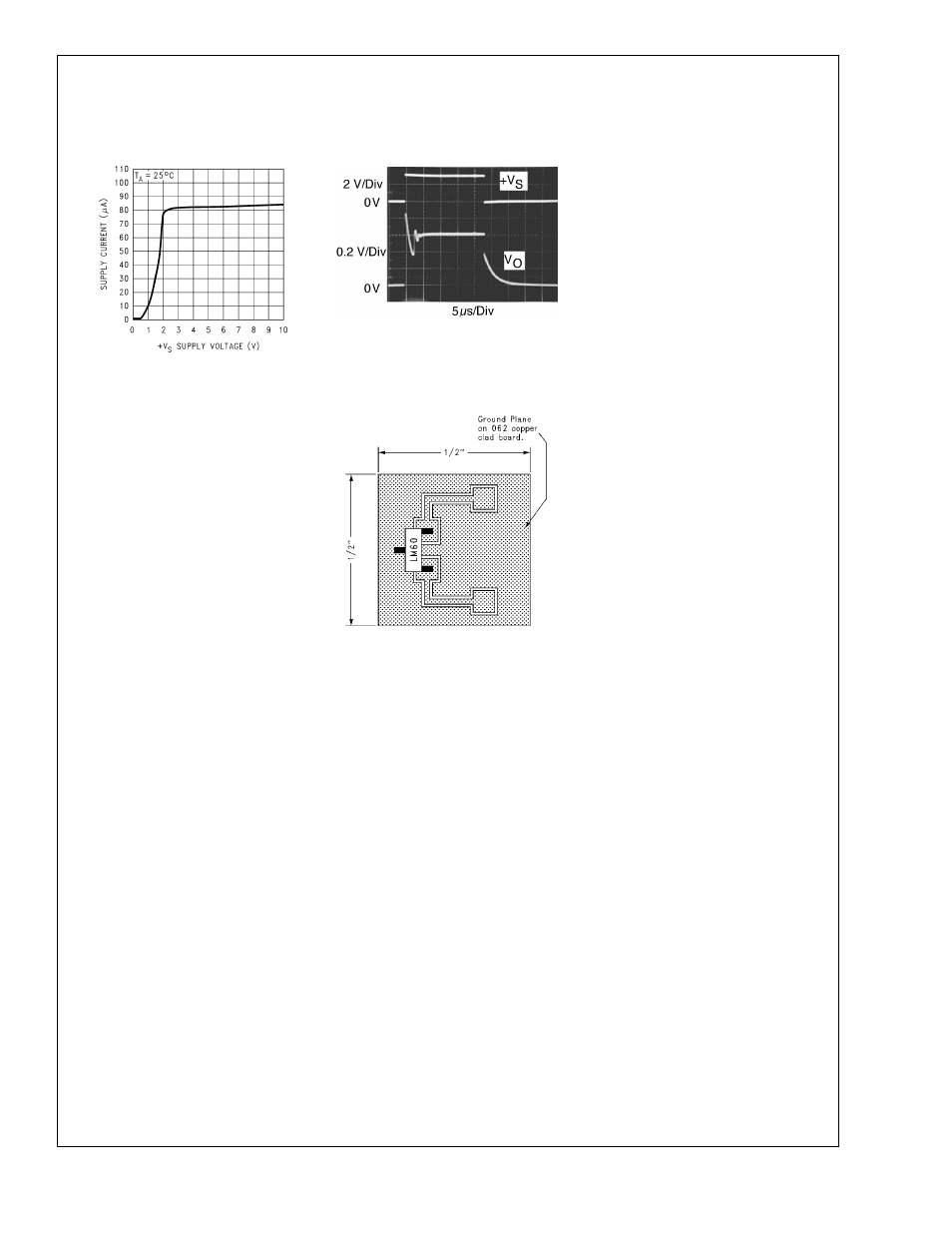 0 mounting, Typical performance characteristics, Lm60 | Rainbow Electronics LM60 User Manual | Page 5 / 9