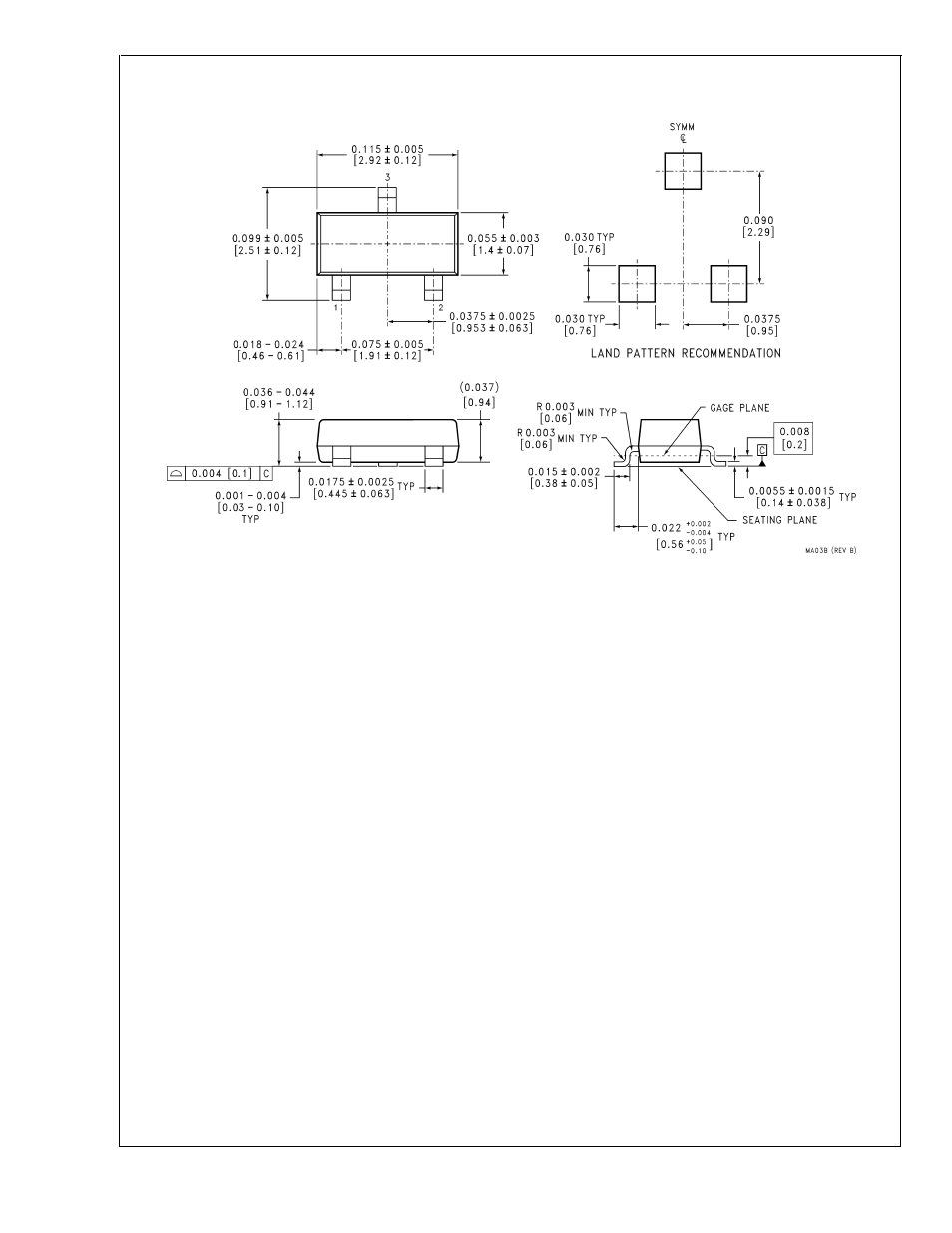 Physical dimensions | Rainbow Electronics LM60 User Manual | Page 8 / 9