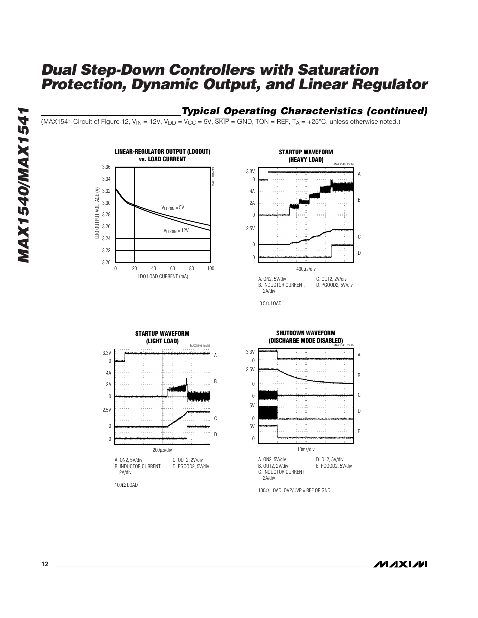 Typical operating characteristics (continued) | Rainbow Electronics MAX1541 User Manual | Page 12 / 49