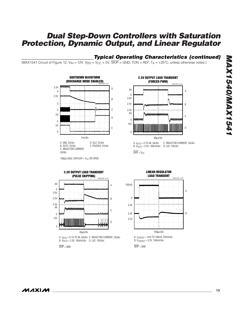 Typical operating characteristics (continued) | Rainbow Electronics MAX1541 User Manual | Page 13 / 49
