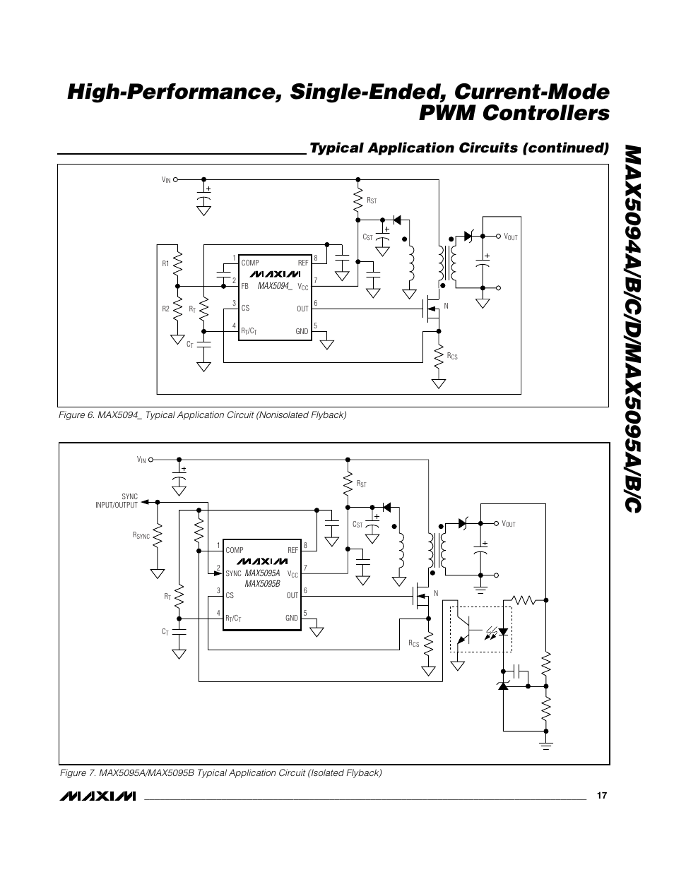 Typical application circuits (continued) | Rainbow Electronics MAX5095A User Manual | Page 17 / 22