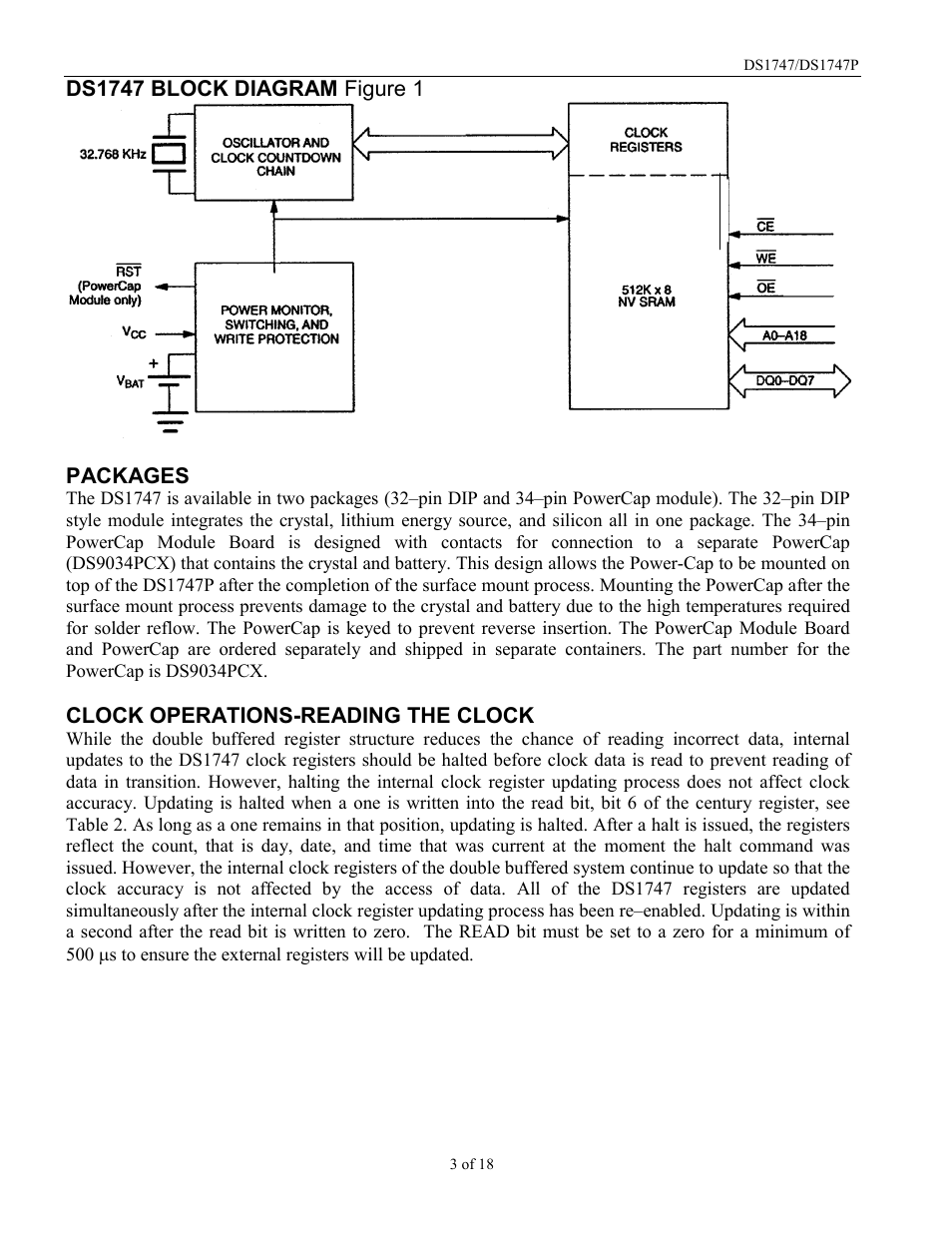 Rainbow Electronics DS1747P User Manual | Page 3 / 18