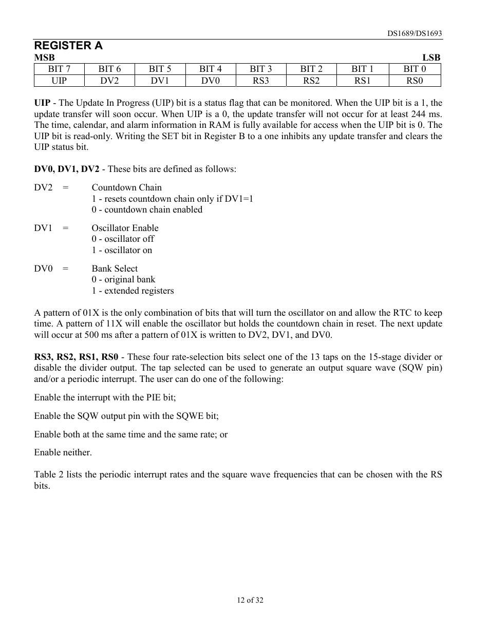 Rainbow Electronics DDS1693 User Manual | Page 12 / 32