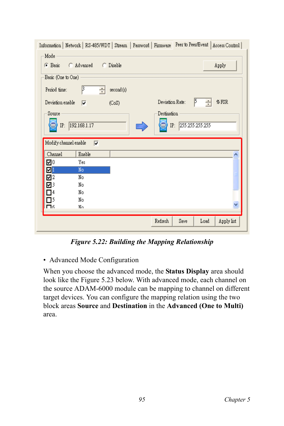 Figure 5.22: building the mapping relationship, Figure 5.22:building the mapping relationship | B&B Electronics ADAM-6066 - Manual User Manual | Page 105 / 272