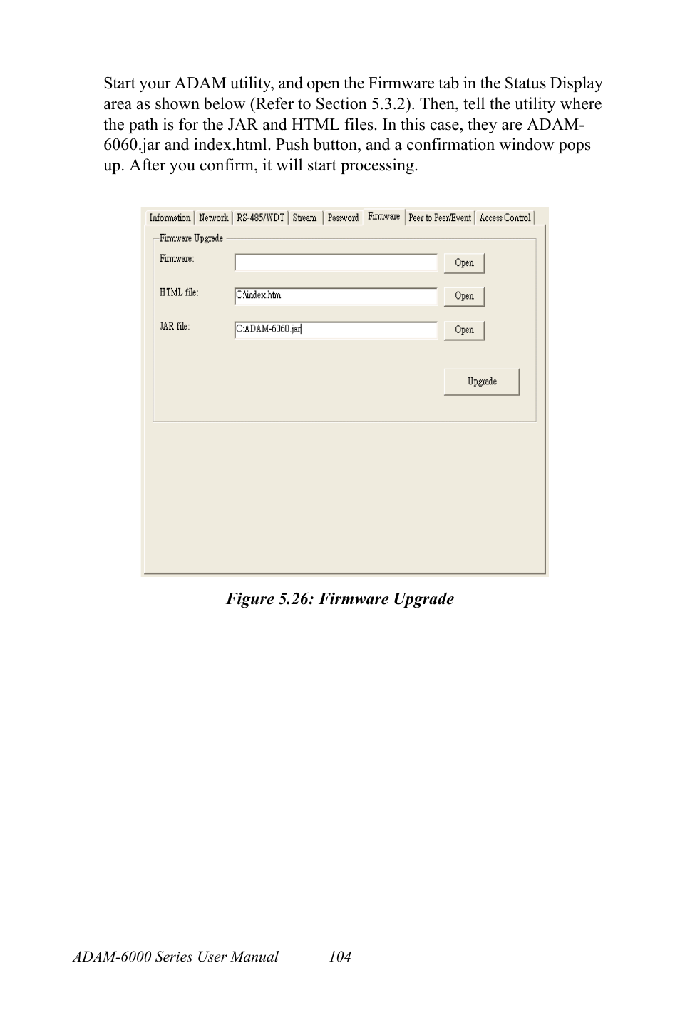 Figure 5.26: firmware upgrade, Figure 5.26:firmware upgrade | B&B Electronics ADAM-6066 - Manual User Manual | Page 114 / 272