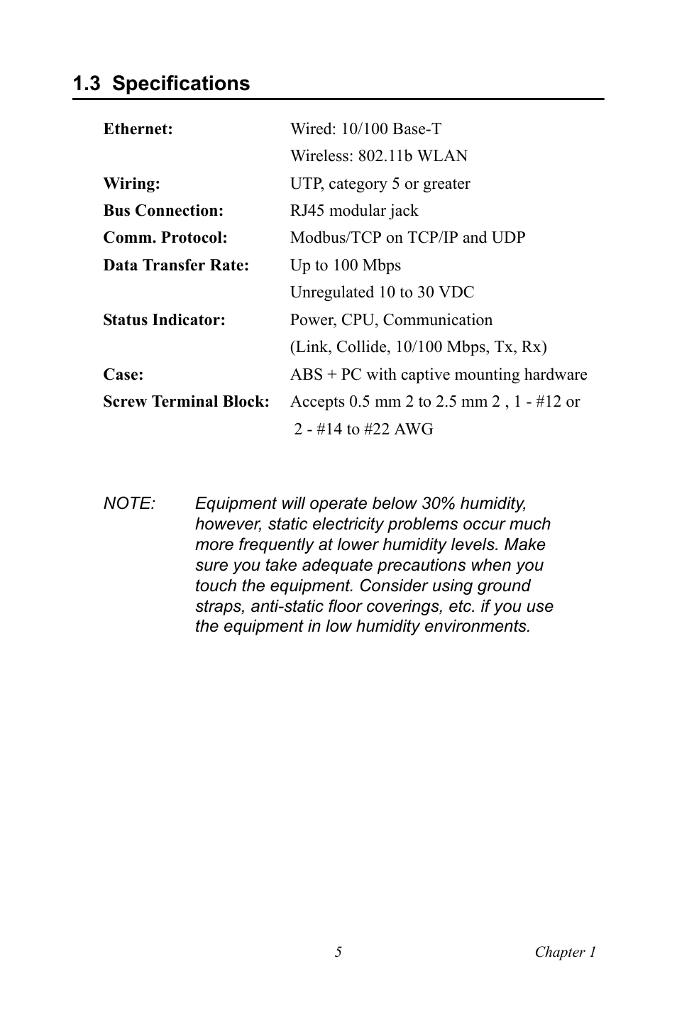 3 specifications, Specifications | B&B Electronics ADAM-6066 - Manual User Manual | Page 15 / 272