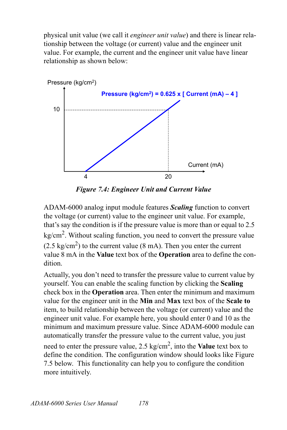 Figure 7.4: engineer unit and current value, Figure 7.4:engineer unit and current value | B&B Electronics ADAM-6066 - Manual User Manual | Page 188 / 272
