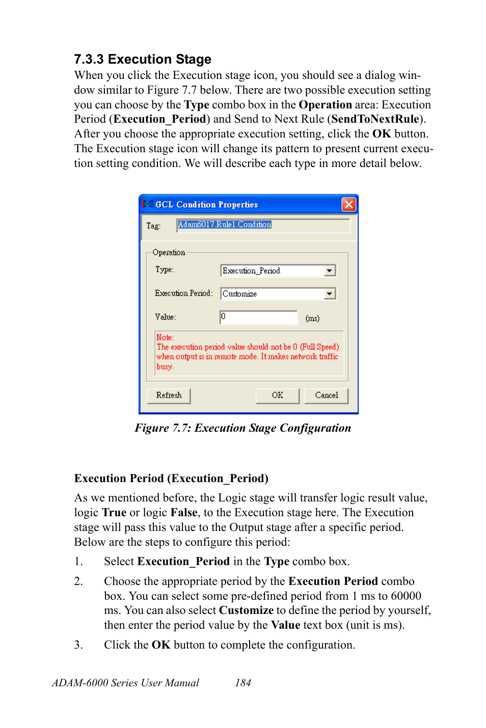 3 execution stage, Figure 7.7: execution stage configuration | B&B Electronics ADAM-6066 - Manual User Manual | Page 194 / 272