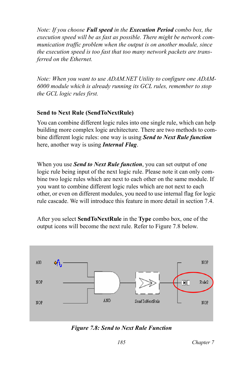 Figure 7.8: send to next rule function, Figure 7.8:send to next rule function | B&B Electronics ADAM-6066 - Manual User Manual | Page 195 / 272