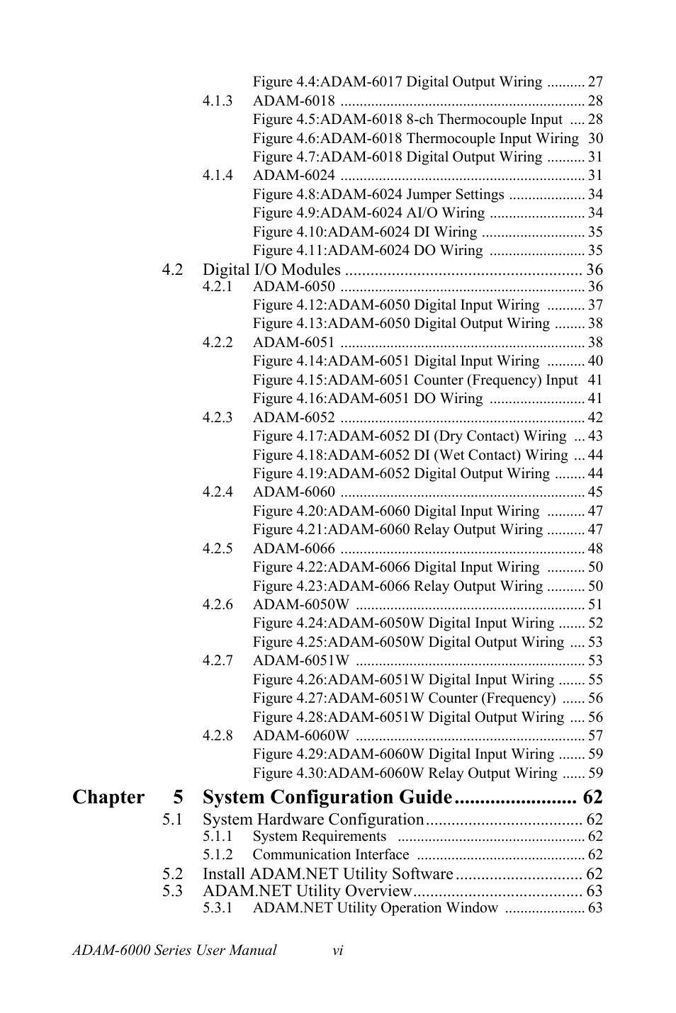 Chapter 5 system configuration guide | B&B Electronics ADAM-6066 - Manual User Manual | Page 6 / 272