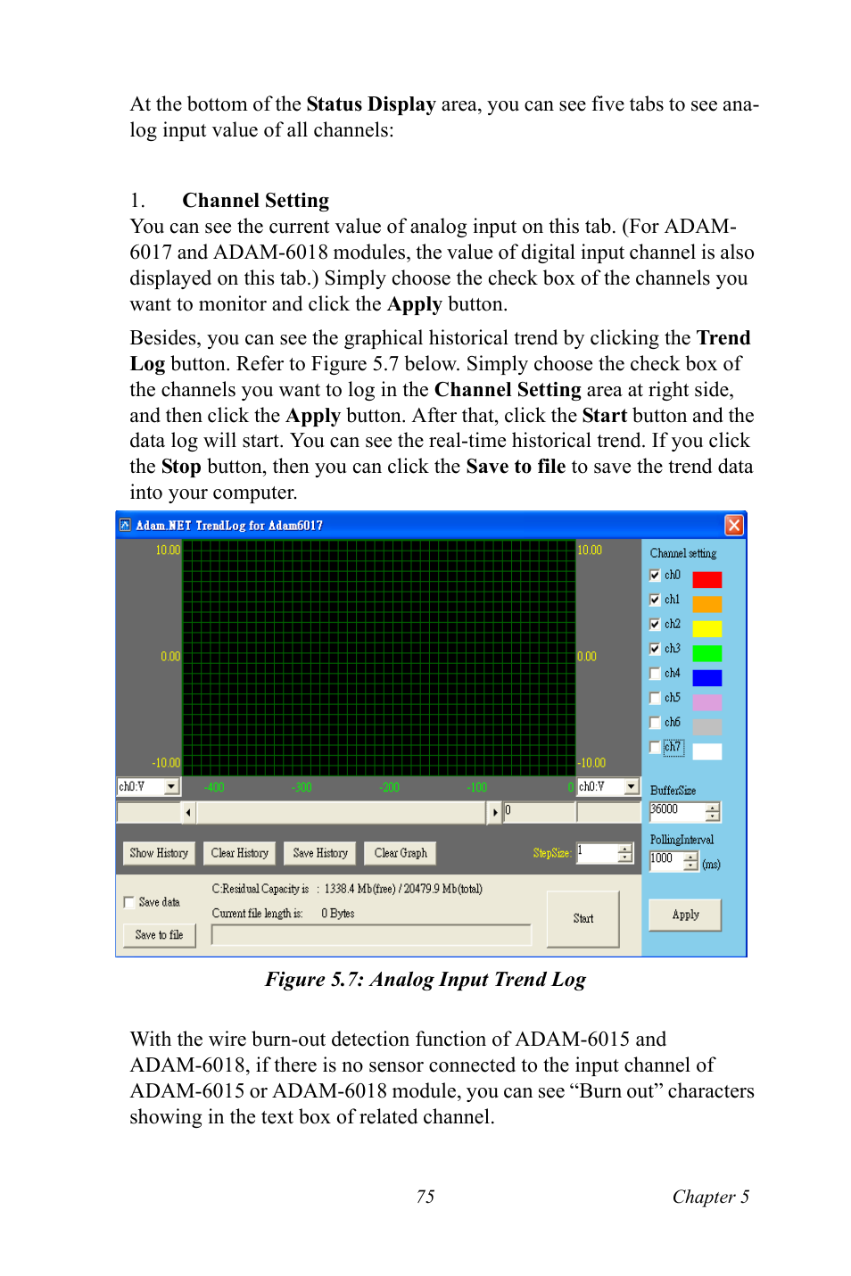 Figure 5.7: analog input trend log, Figure 5.7:analog input trend log | B&B Electronics ADAM-6066 - Manual User Manual | Page 85 / 272