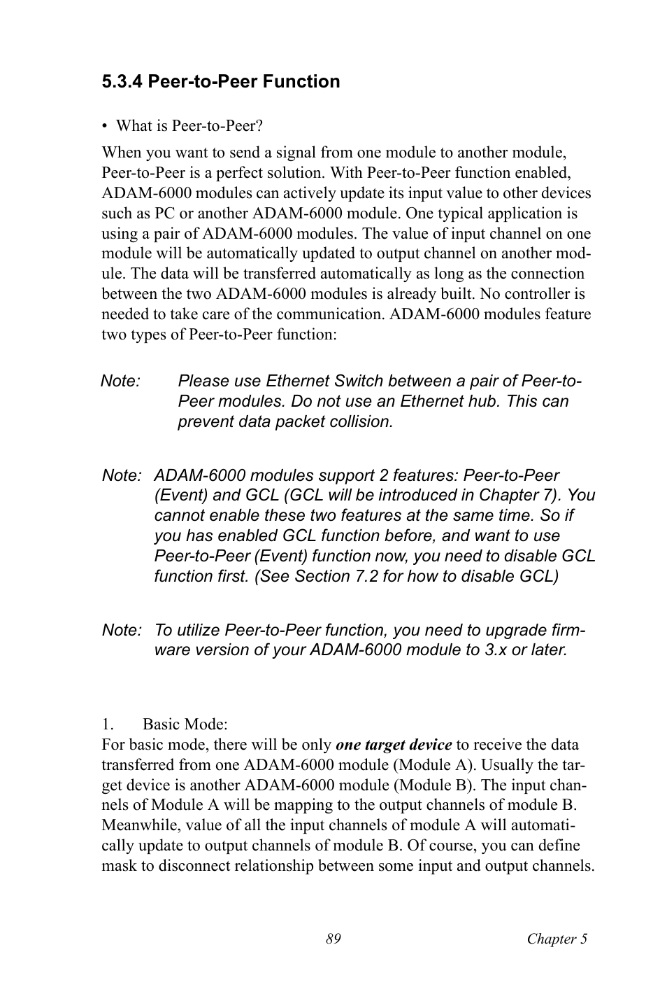 4 peer-to-peer function, Peer-to-peer function | B&B Electronics ADAM-6066 - Manual User Manual | Page 99 / 272