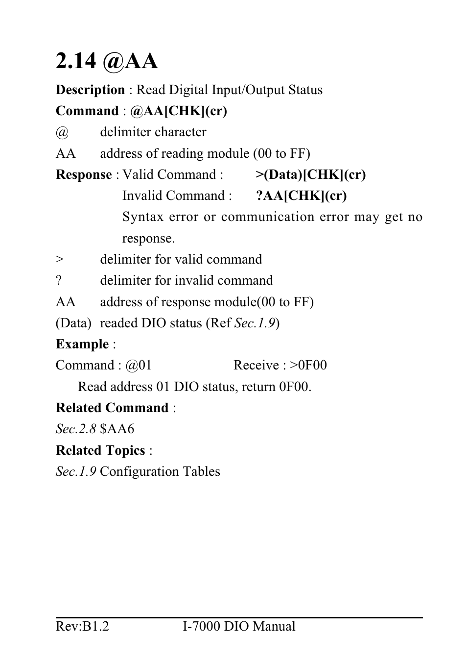 14 @aa | B&B Electronics I-7060 - Manual User Manual | Page 43 / 64