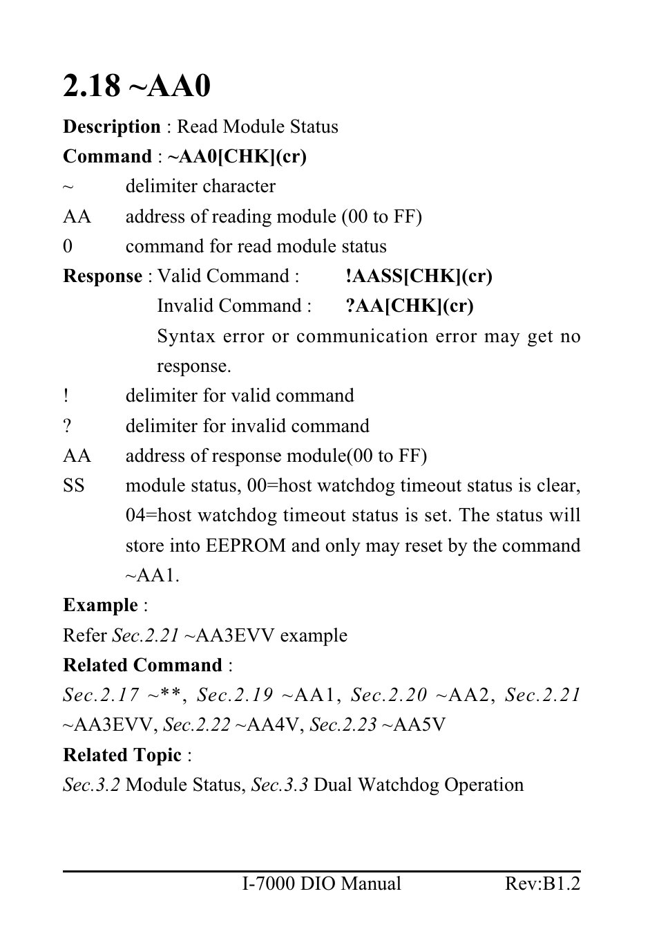 18 ~aa0 | B&B Electronics I-7060 - Manual User Manual | Page 48 / 64