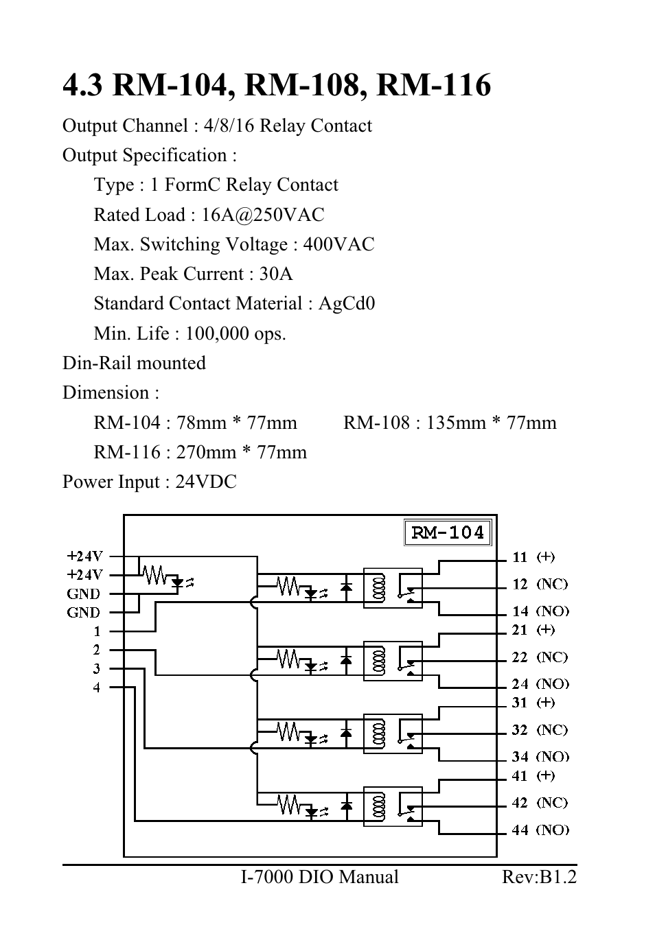 3 rm-104, rm-108, rm-116 | B&B Electronics I-7060 - Manual User Manual | Page 62 / 64