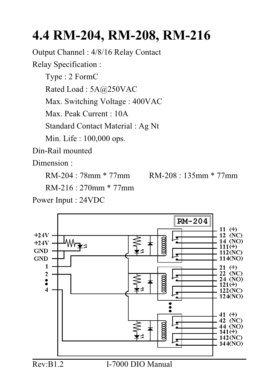 4 rm-204, rm-208, rm-216 | B&B Electronics I-7060 - Manual User Manual | Page 63 / 64