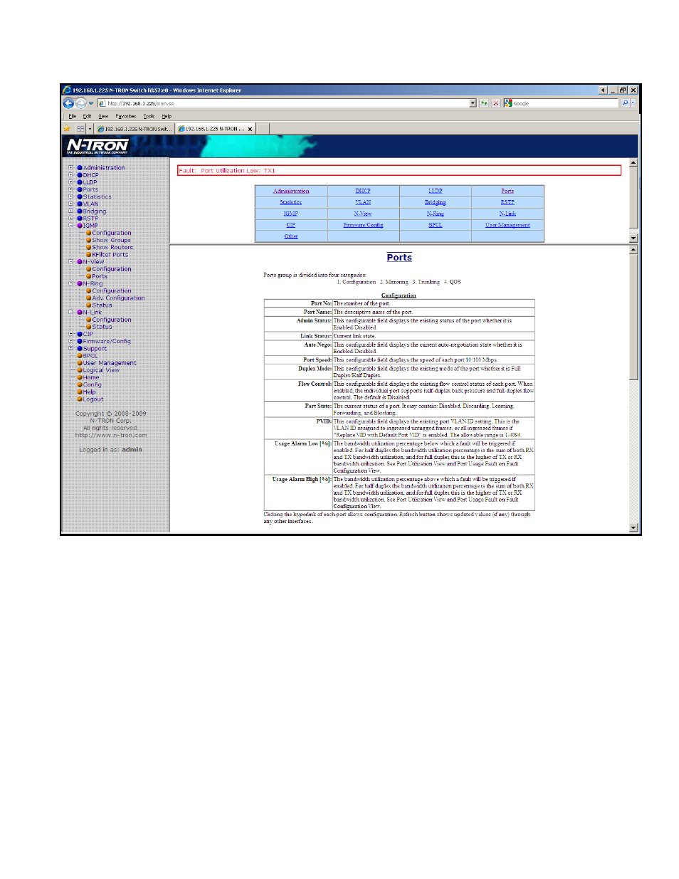 Help – ports | B&B Electronics 714FX6-SC_ST - Manual User Manual | Page 113 / 154