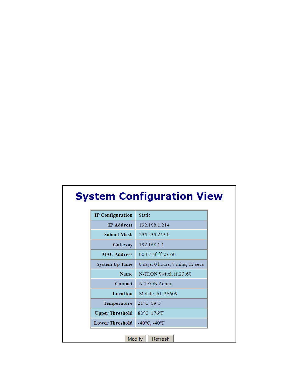 Administration – system | B&B Electronics 714FX6-SC_ST - Manual User Manual | Page 27 / 154