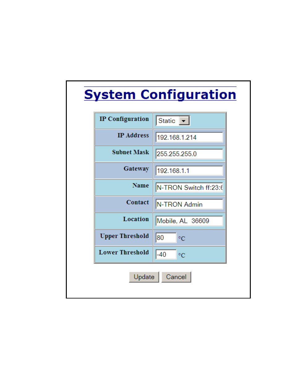 Administration – system, continued | B&B Electronics 714FX6-SC_ST - Manual User Manual | Page 28 / 154