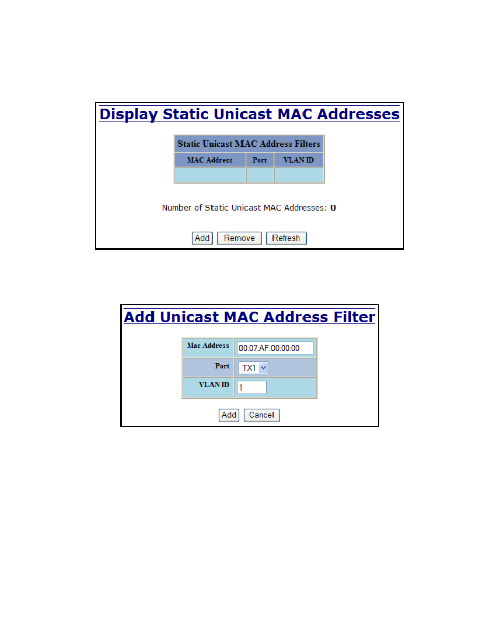Bridging – unicast addresses | B&B Electronics 714FX6-SC_ST - Manual User Manual | Page 61 / 154