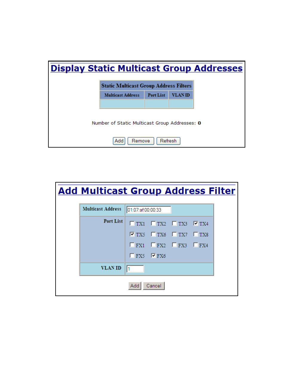 Bridging – multicast addresses | B&B Electronics 714FX6-SC_ST - Manual User Manual | Page 63 / 154