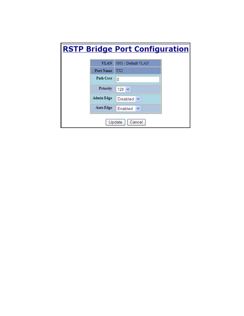 Rstp – configuration continued | B&B Electronics 714FX6-SC_ST - Manual User Manual | Page 70 / 154