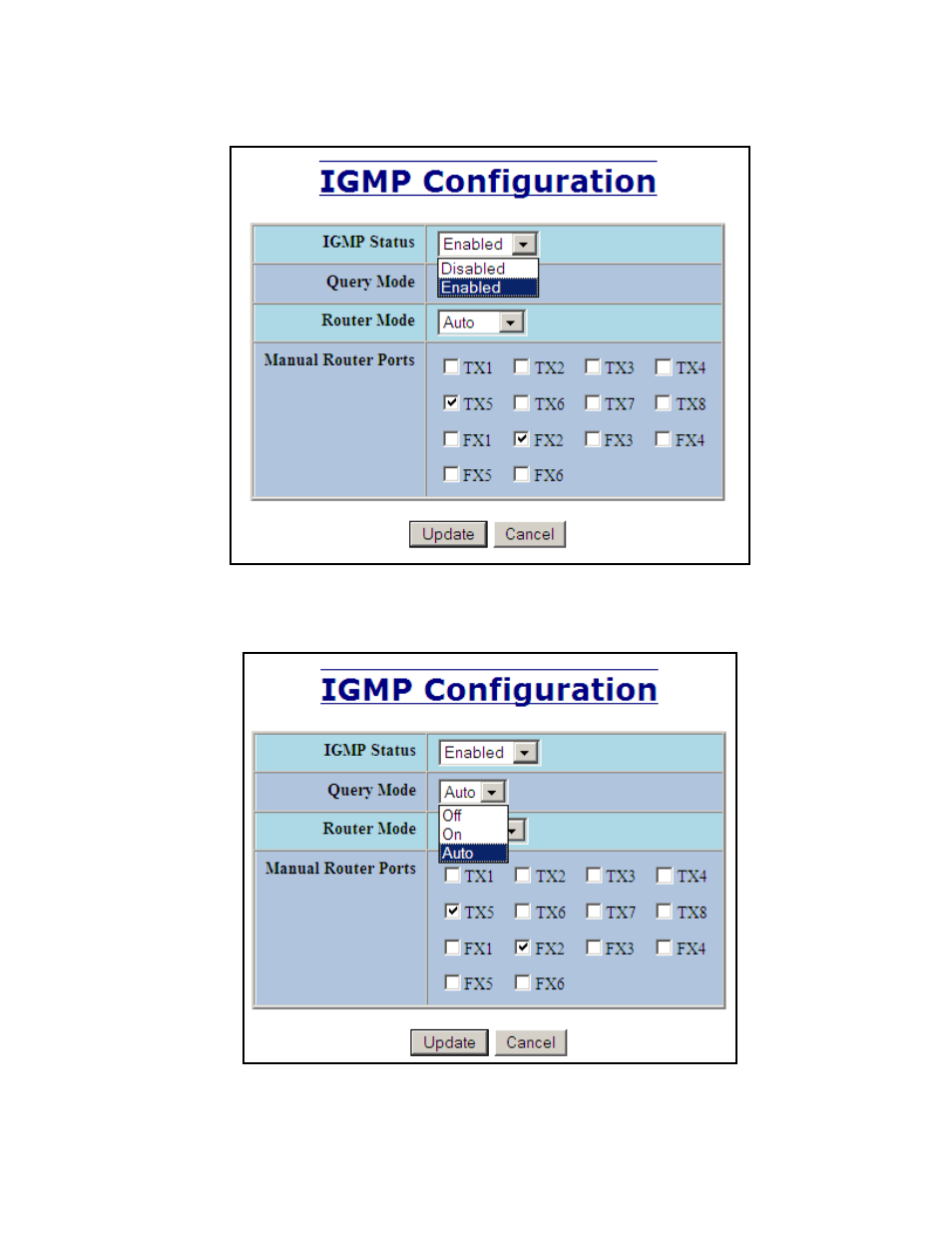 Igmp – configuration, continued | B&B Electronics 714FX6-SC_ST - Manual User Manual | Page 72 / 154